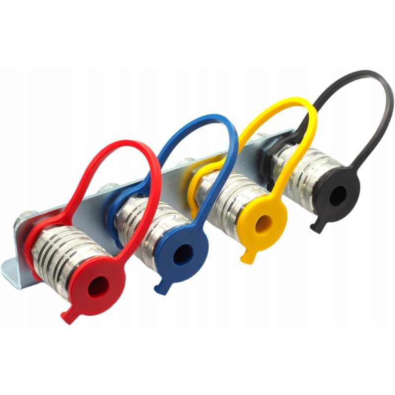 Plokštės 4x greitųjų jungčių lizdas M22 rinkinys 01