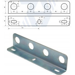 Plokštės 4x greitųjų jungčių lizdas M22 rinkinys 01