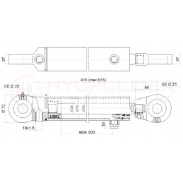 Hydr 50 200 u25 l 415 hidroliderio pavara