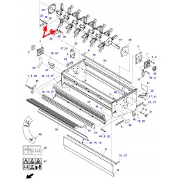 D49017100 šiaudų smulkintuvo tvirtinimo įvorė