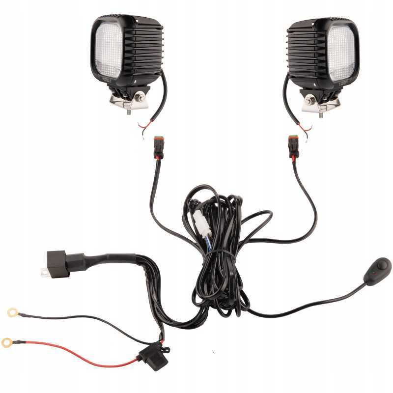 Dvi darbo lempos 4xLED 1773lm 30w pajungimas