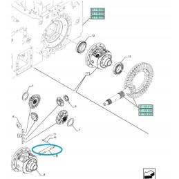 Sworzen 25x157 new Holland Fiat Case Steyr 4991652