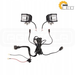 Dviejų darbinių lempų 8xLED 1608 lm 27w pajungimas