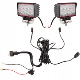 Dviejų darbinių lempų 8xLED 1826 lm 21w pajungimas