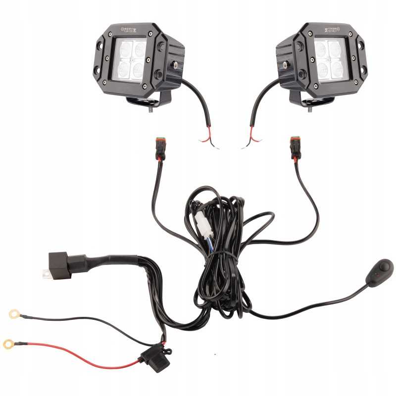 Dvi 4xLED darbo lempos 495 lm 6w pajungimas