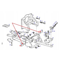 198870030210 apatinio kablio tvirtinimo kaištis