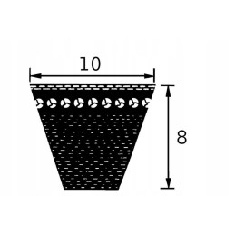 Dantytas trapecinis diržas Avx 10 1325 mm