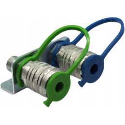 Plokštė 2x greitos jungtys, M18 lizdas, rinkinyje 10 vnt