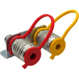 Plokštė 2x greitos jungtys, M18 lizdas, rinkinys 03