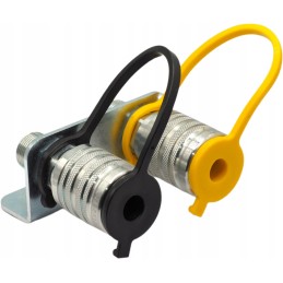 Plokštė 2x greitos jungtys M18 lizdų rinkinys 02