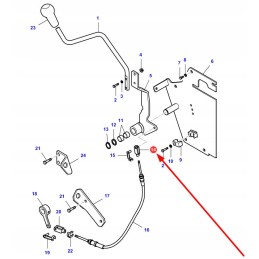 Va025663 pavarų perjungimo troso šakė