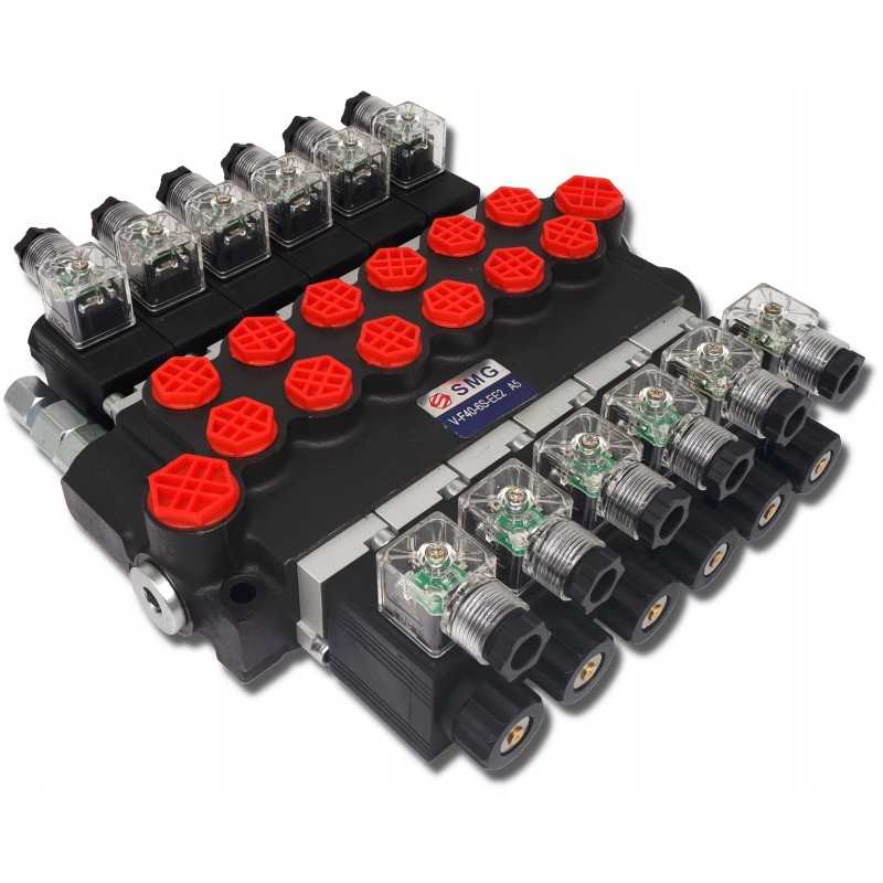 Hidraulinis elektros skirstytuvas 6 sek 40l 24v