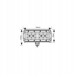 Halogeninė darbo lempa 12 led 36w 3600lm 12v
