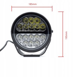 LED kelio darbo lempa 80w kombinuota apvali ein