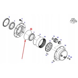 X549032500000 planetinės pavaros sandarinimo žiedas