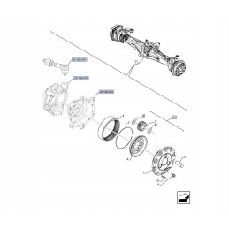 Poveržlė 45x25 7x0 8 new Holland korpusas 4997510 cnh