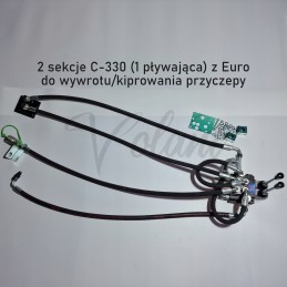 2 sekcijų išorinis skirstytuvas c 330, skirtas apvertimui