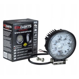 Apvali LED darbinė lempa 27w, lauko prožektorius