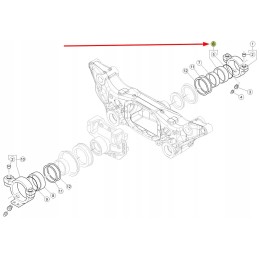 0011470960 metalinis žiedas 115 x 125 x 42