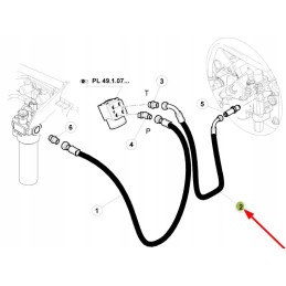 7700071933 hidraulinė žarna