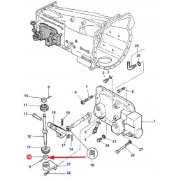 3383533m1 plastikinė pavarų svirties rankenėlė