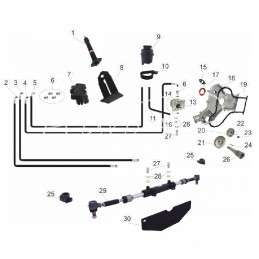 Vairo stiprintuvas c 360 ant paskirstymo pavaros tarp ratų