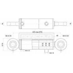 Kėlimo atramos pavara 50 32 250 zetor hidrolideris