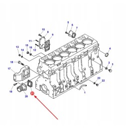 V836855554 aušinimo sistemos mazgo tarpiklis