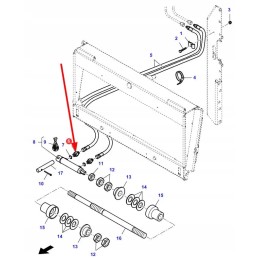 La321390950 hidraulinio cilindro jungtis