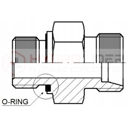 Skirstytuvų jungtys 3s p40 22 18 hidrolideris