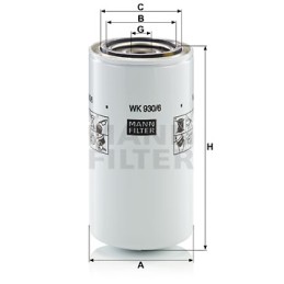 Mann WK930 6x kuro filtras