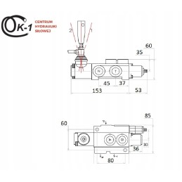 Hidraulinis skirstytuvas, 1 sekcija, 40l, plūduriuojantis