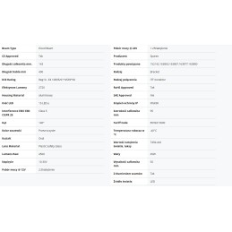 LED darbo lempos korpusas new holland t6 t7 4500lm 16