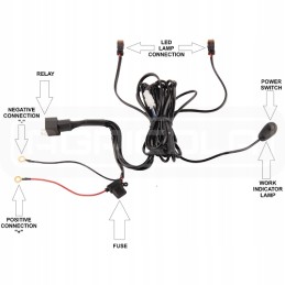 Dvi 4xLED darbo lempos 1600 lm 16w pajungimas