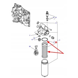 4312614m1 agco hidraulinės alyvos filtras
