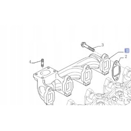 Išmetimo kolektorius cnh new holland td tl 2831203