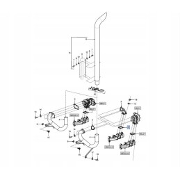 Turbinos tarpiklis new holland korpusas 4895133 cnh