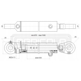 Hidraulinė pavara 63 630 u35 l 870 hidrolideris