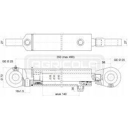 Hydr 50 140 u25 l 350 hidroliderio pavara
