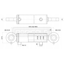 Hydr 50 250 u25 l 430 hidroliderio pavara