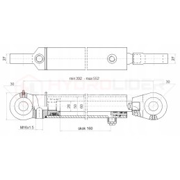 Hydr 50 160 u25 l 392 hidroliderio pavara
