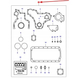V836740333 variklio sandarikliai