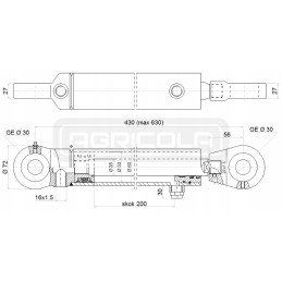 Hydr 50 200 u30 l 430 hidroliderio pavara