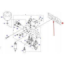 842100600010 agco vožtuvo bloko tarpinė