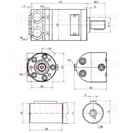 Hidraulinis variklis mms 20 c 20l 1000 aps./min