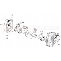 Reduktoriaus pavara BMR varikliams, velenas 25mm