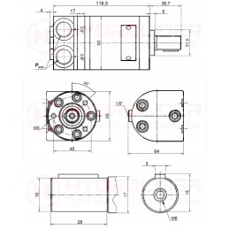 Hidraulinis variklis mms 40 c 20l 500 aps./min