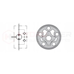 Hidraulinis variklis mm 50 c 20l 400 aps./min