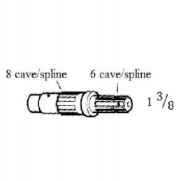 Kardaninis velenas ford l298 1 3 8 z6 1000 aps./min 83957546