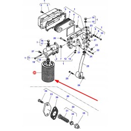 V836862582 agco variklio alyvos filtras